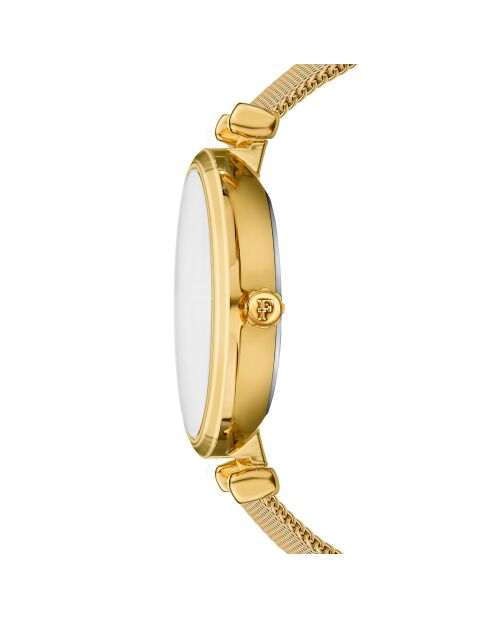 Montre Nathalie en Acier & Diamant dorée