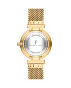 Montre Nathalie en Acier & Diamant dorée