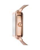 Montre Florence en Acier & Diamants rose doré