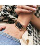 Montre Odette en Acier & Diamant rose doré