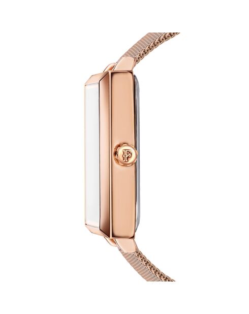 Montre Odette en Acier & Diamant rose doré