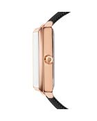 Montre Odette en Acier & Diamant noire