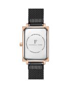 Montre Odette en Acier & Diamant noire