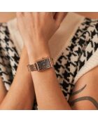 Montre Odette en Acier & Diamant rose doré