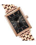 Montre Odette en Acier & Diamant rose doré