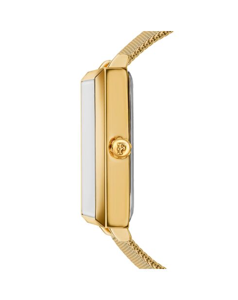Montre Élodie en Acier & Diamant dorée
