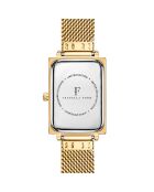 Montre Élodie en Acier & Diamant dorée