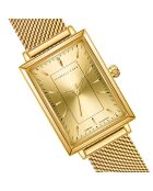 Montre Élodie en Acier & Diamant dorée