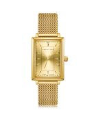 Montre Élodie en Acier & Diamant dorée