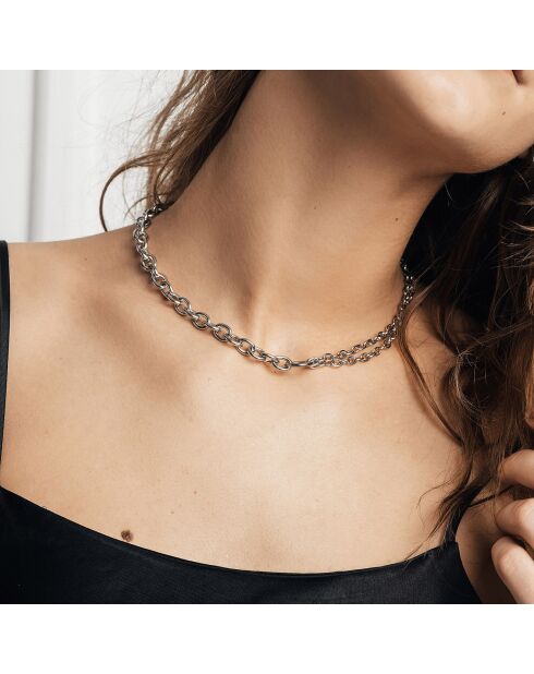 Collier Béatrice en Acier argenté