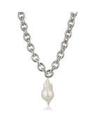 Collier Chloé en Acier argenté & Perle de Culture d'eau douce