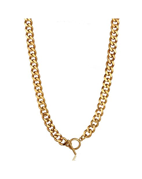 Collier Jules en Acier doré