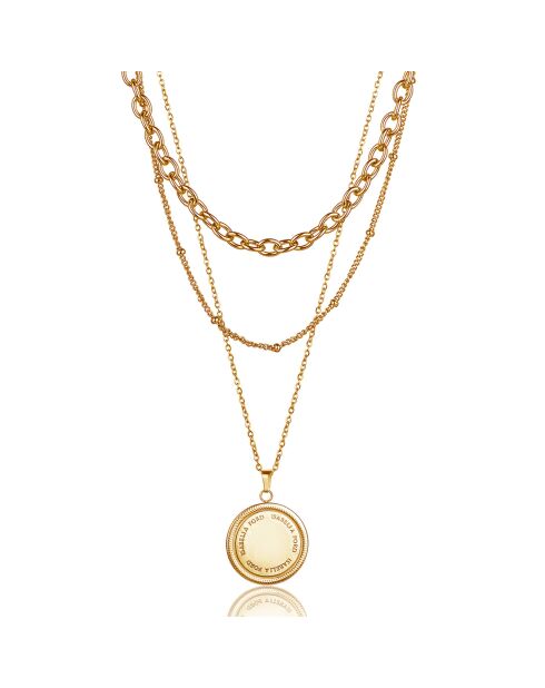 Collier Arielle en Acier doré