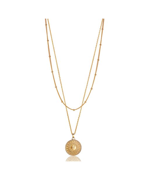 Collier Brie en Acier doré