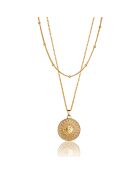 Collier Brie en Acier doré