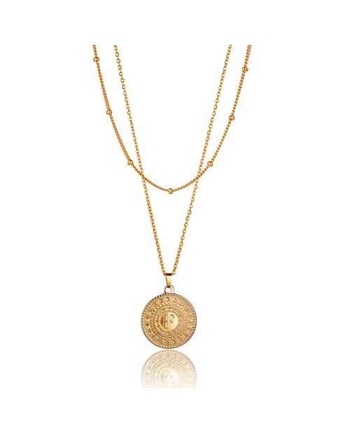 Collier Brie en Acier doré