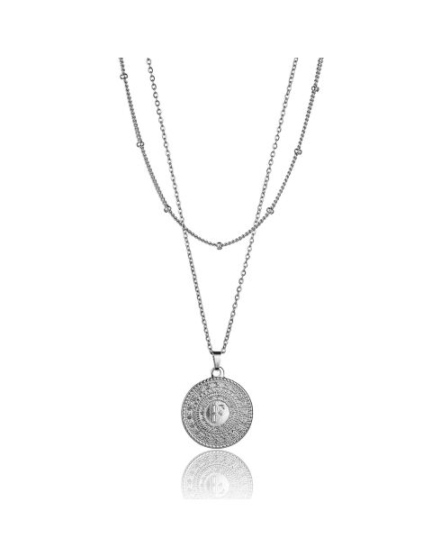 Collier Brie en Acier argenté