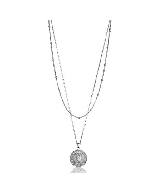 Collier Brie en Acier argenté