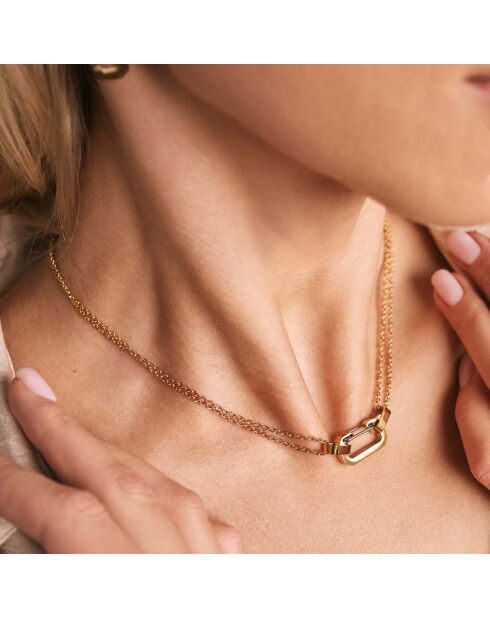 Collier Stefanie en Acier doré