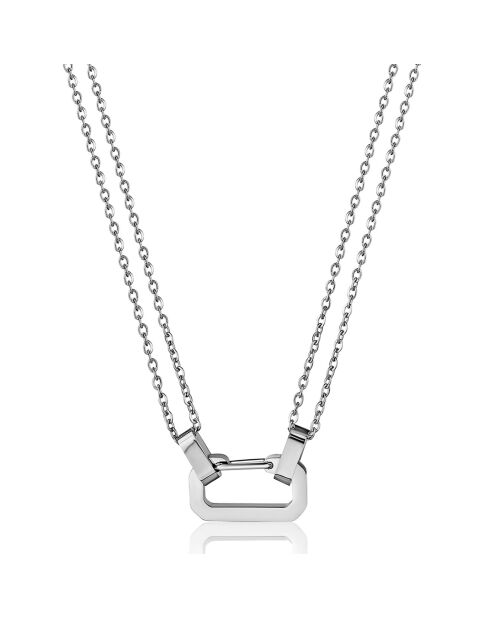 Collier Stefanie en Acier argenté