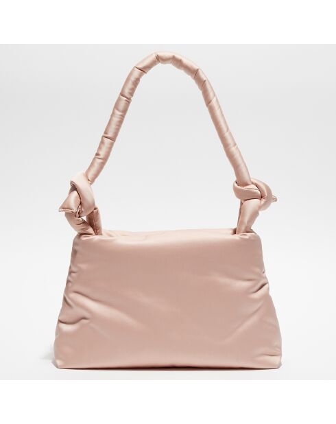 IMPARFAIT - Sac porté Epaule Lady Double Satin rose clair - 27x40x8 cm