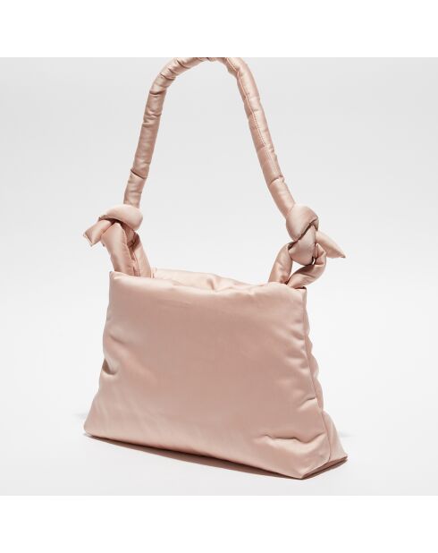 IMPARFAIT - Sac porté Epaule Lady Double Satin rose clair - 27x40x8 cm