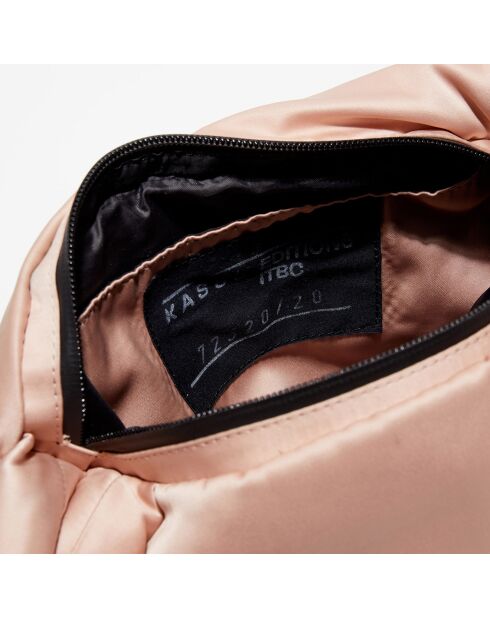 IMPARFAIT - Sac porté Epaule Lady Double Satin rose clair - 27x40x8 cm