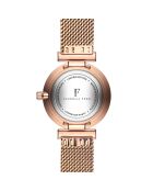  Set Montre Femme 2 Bracelets Portia en Acier & Diamant rose doré/noir