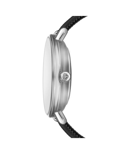 Set Montre Femme 2 Bracelets Infinity en Acier & Diamant argenté/noir