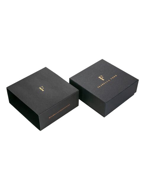 Boucles d'oreilles Amelia en Acier doré & Perle