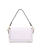 Giada witte leren schoudertas - 24x16x8cm