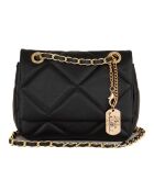 Zwarte Allegra leren schoudertas - 23x17x9cm