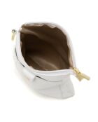 Sac bandoulière en Cuir Erica blanc - 14x21x1cm