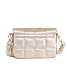 Marzia Platinum leren schoudertas - 22x15x6cm
