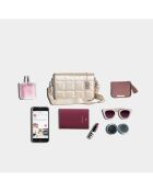 Marzia Platinum leren schoudertas - 22x15x6cm