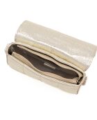 Marzia Platinum leren schoudertas - 22x15x6cm