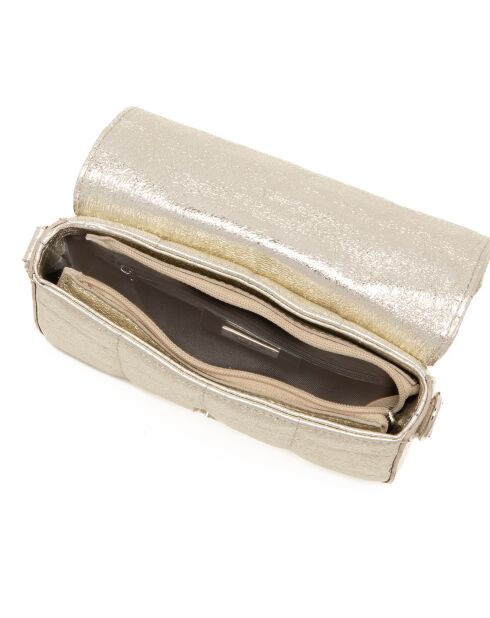 Marzia Platinum leren schoudertas - 22x15x6cm