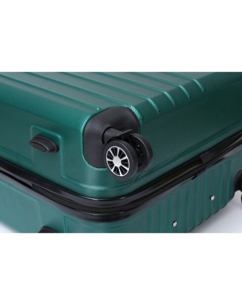 Valise Cabine 4 roues doubles Bari 50 cm vert kaki
