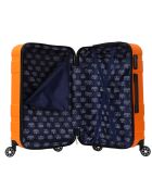 Valise Moyen Séjour 4 roues doubles Lyra 60 cm orange