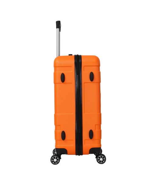 Valise Moyen Séjour 4 roues doubles Lyra 60 cm orange