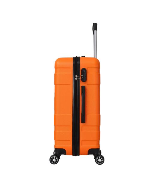 Valise Moyen Séjour 4 roues doubles Lyra 60 cm orange