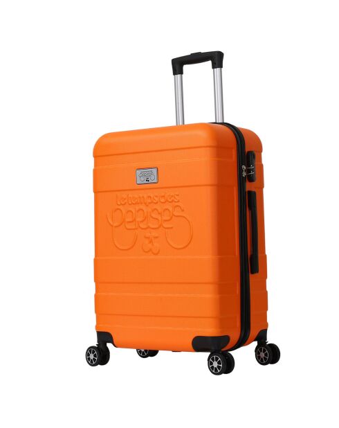 Valise Moyen Séjour 4 roues doubles Lyra 60 cm orange