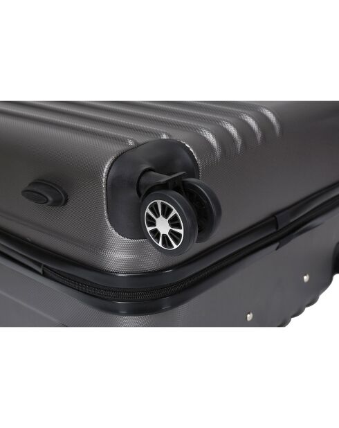 Valise Long Séjour 4 roues doubles Victoria 70 cm gris foncé