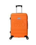 Valise Cabine 4 roues doubles Lyra 50 cm orange