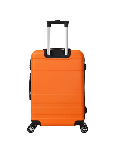 Valise Cabine 4 roues doubles Lyra 50 cm orange