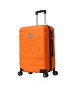 Valise Cabine 4 roues doubles Lyra 50 cm orange
