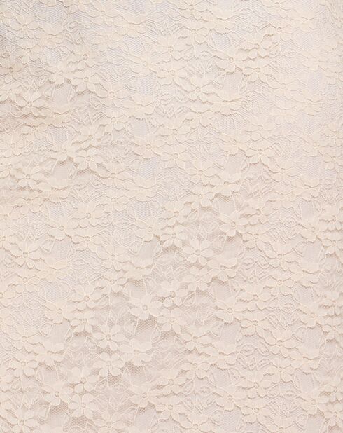 Zelda ecrufarbenes Spitzenkleid