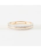 Bague Nawa Diamants 0.14 ct or jaune