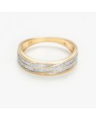 Bague Gold Love Diamants 0.12 ct or jaune