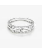 Bague Princesa Diamants 0.12 ct or blanc